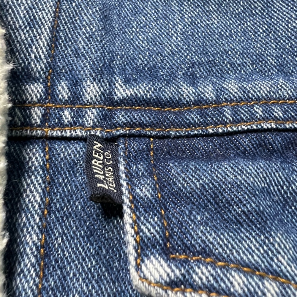 Lauren Jeans Co. Ralph Lauren Mens Fleece Sherpa Denim Jacket - Picture 12 of 15